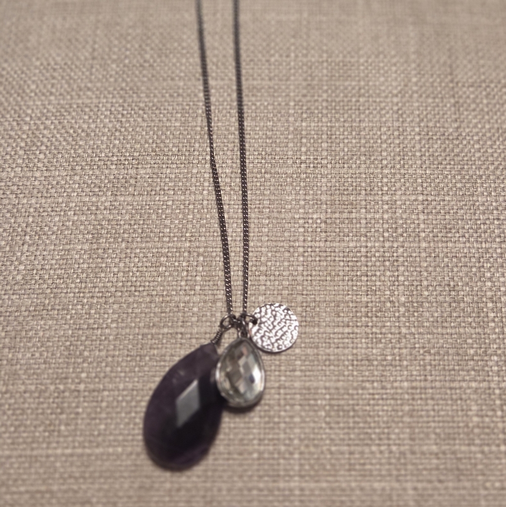 Purple & Silver Necklace